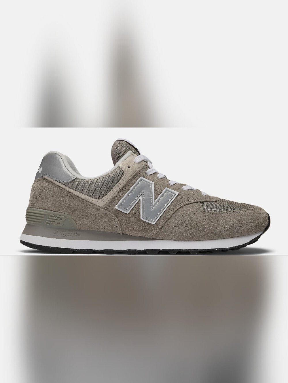 New Balance Men’s 574 Suede Mesh Sneaker - Grey